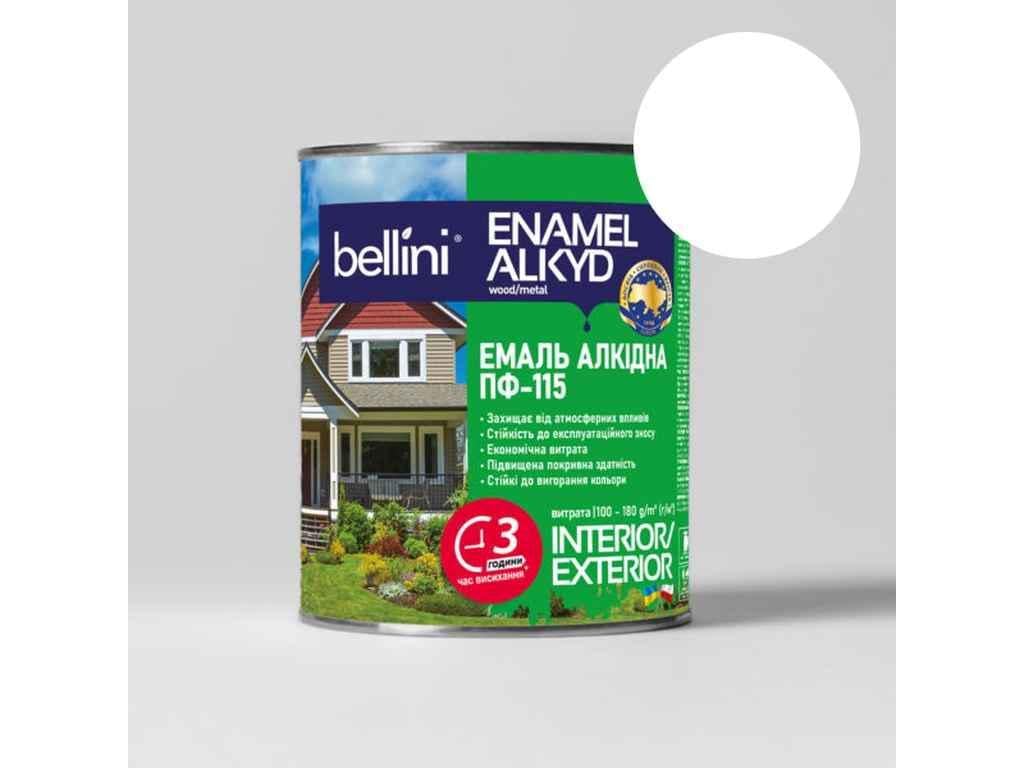 Емаль алкідна ПФ-115 Bellini 0,9 кг Білий (1011501) Емаль алкідна ПФ-115 Bellini 0,9 кг Білий (1011501)
