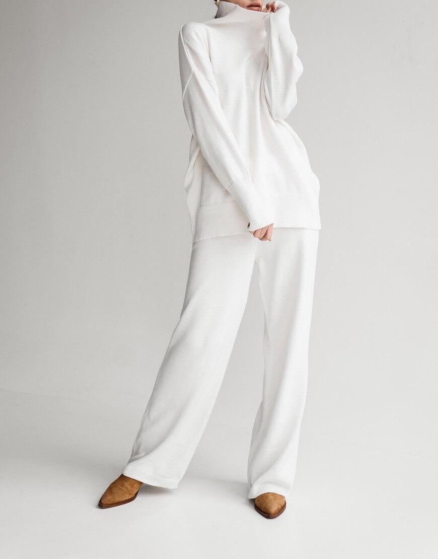 Штани Saona жіночі J.D.WOOL молочні XS