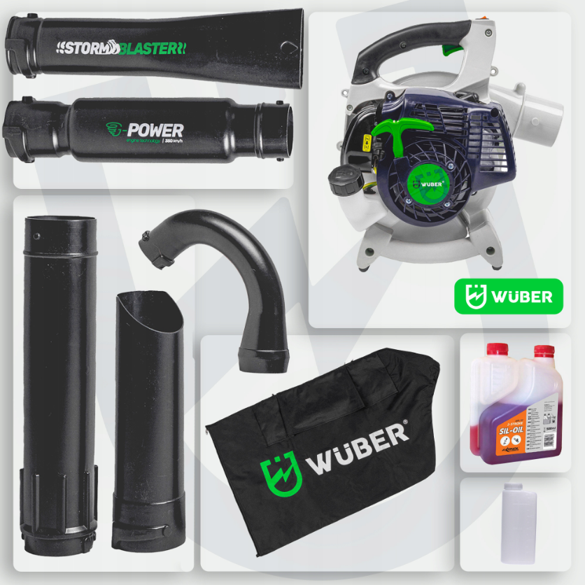 Садовий пилосос Wuber 1600 Вт бензиновий (W4343412) - фото 4 Садовий пилосос Wuber 1600 Вт бензиновий (W4343412) - фото 4