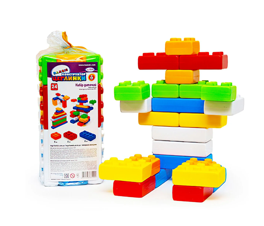 Конструктор Bamsic Кирпичики №1 115/19 24 детали (100880)