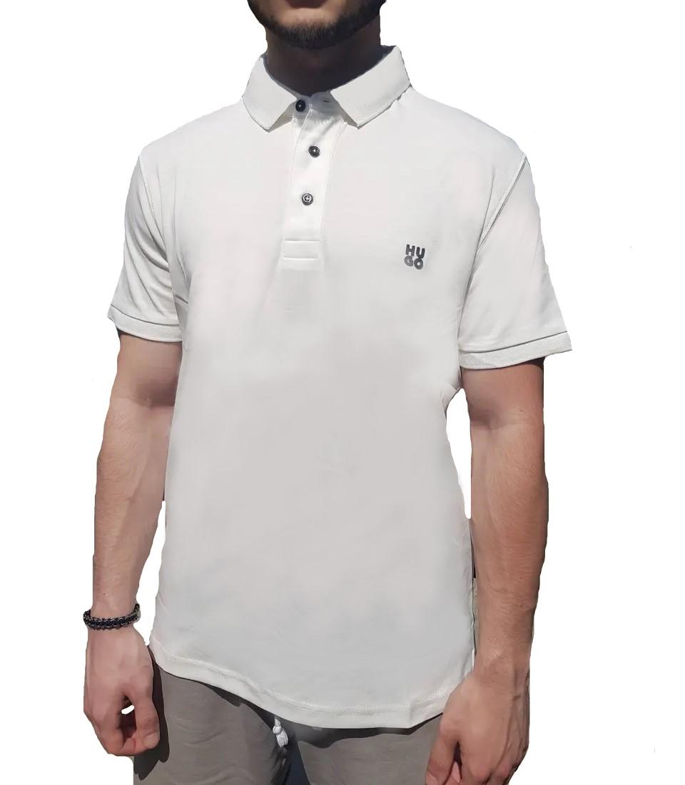 Поло мужское Hugo Boss COTTON-PIQUÉ REGULAR-FIT POLO SHIRT LOGO HB-15269WT 3XL