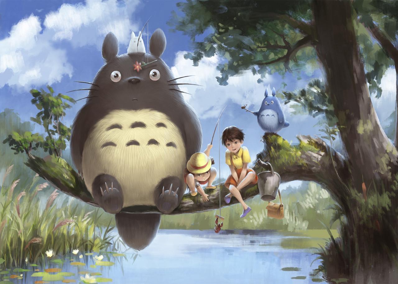 Картина GeekLand My Neighbor Totoro Мой сосед Тоторо рыбалка
