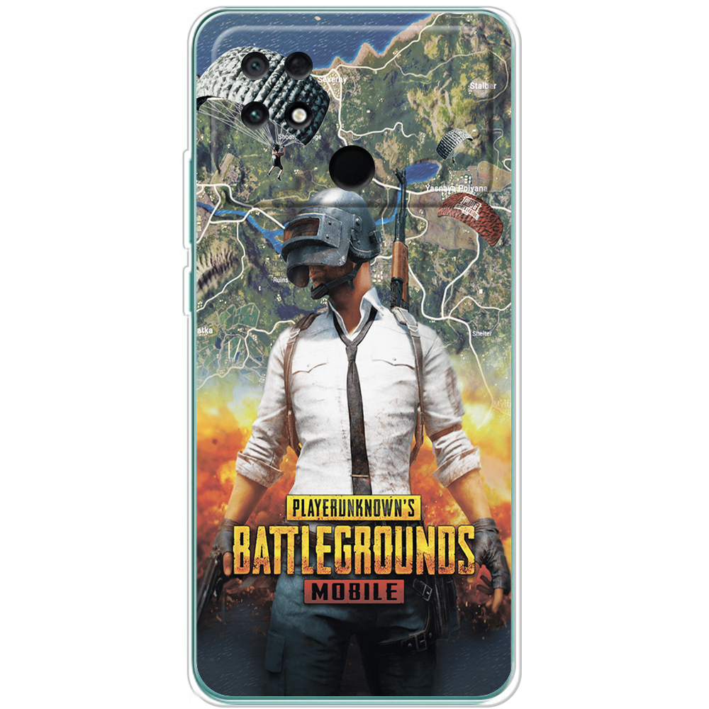 Чехол BoxFace Poco С40 PUBG Mobile Прозрачный силикон (44597-up2309-44597)