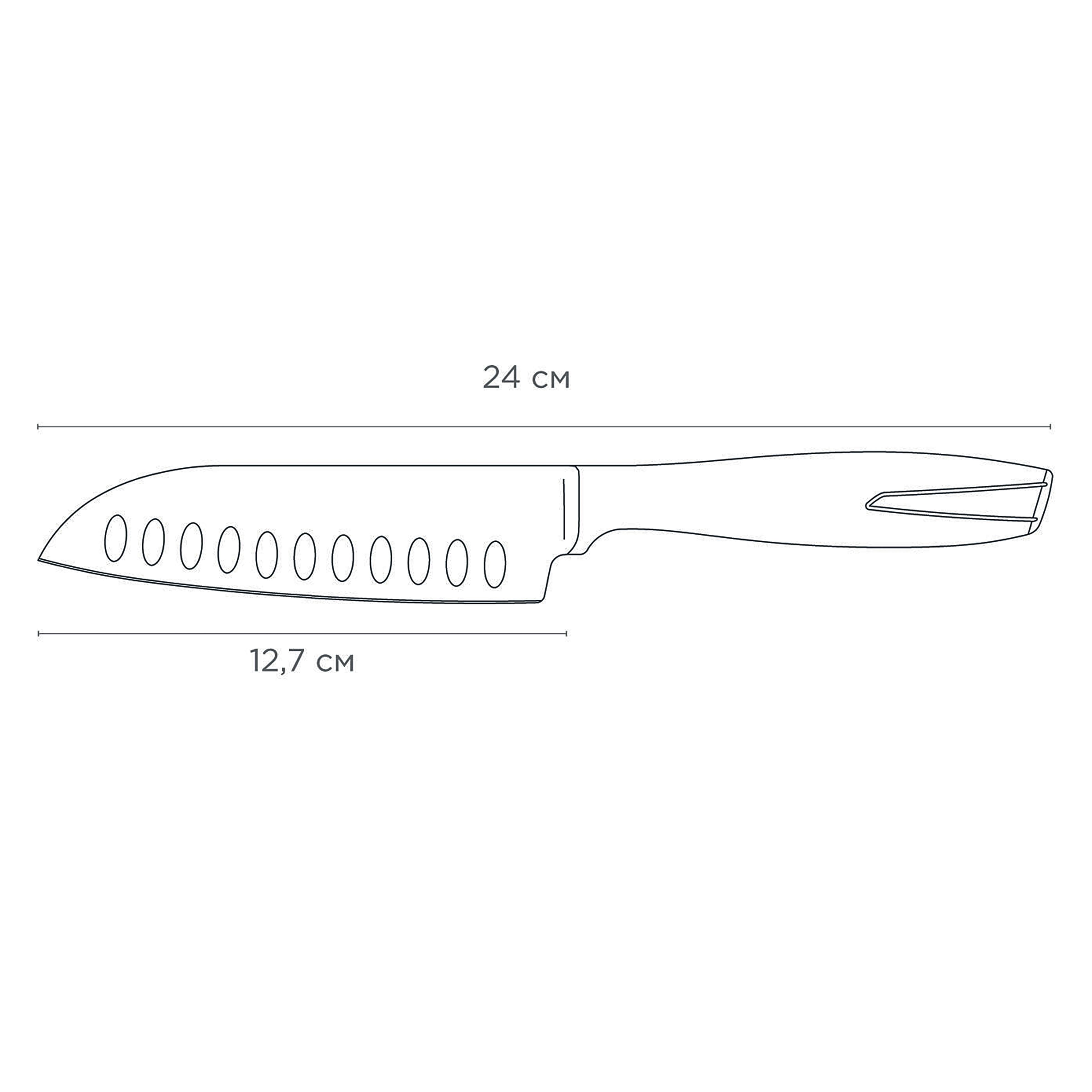 Ніж сантоку Vinzer Global line 12,7 см (50314) - фото 2 Ніж сантоку Vinzer Global line 12,7 см (50314) - фото 2
