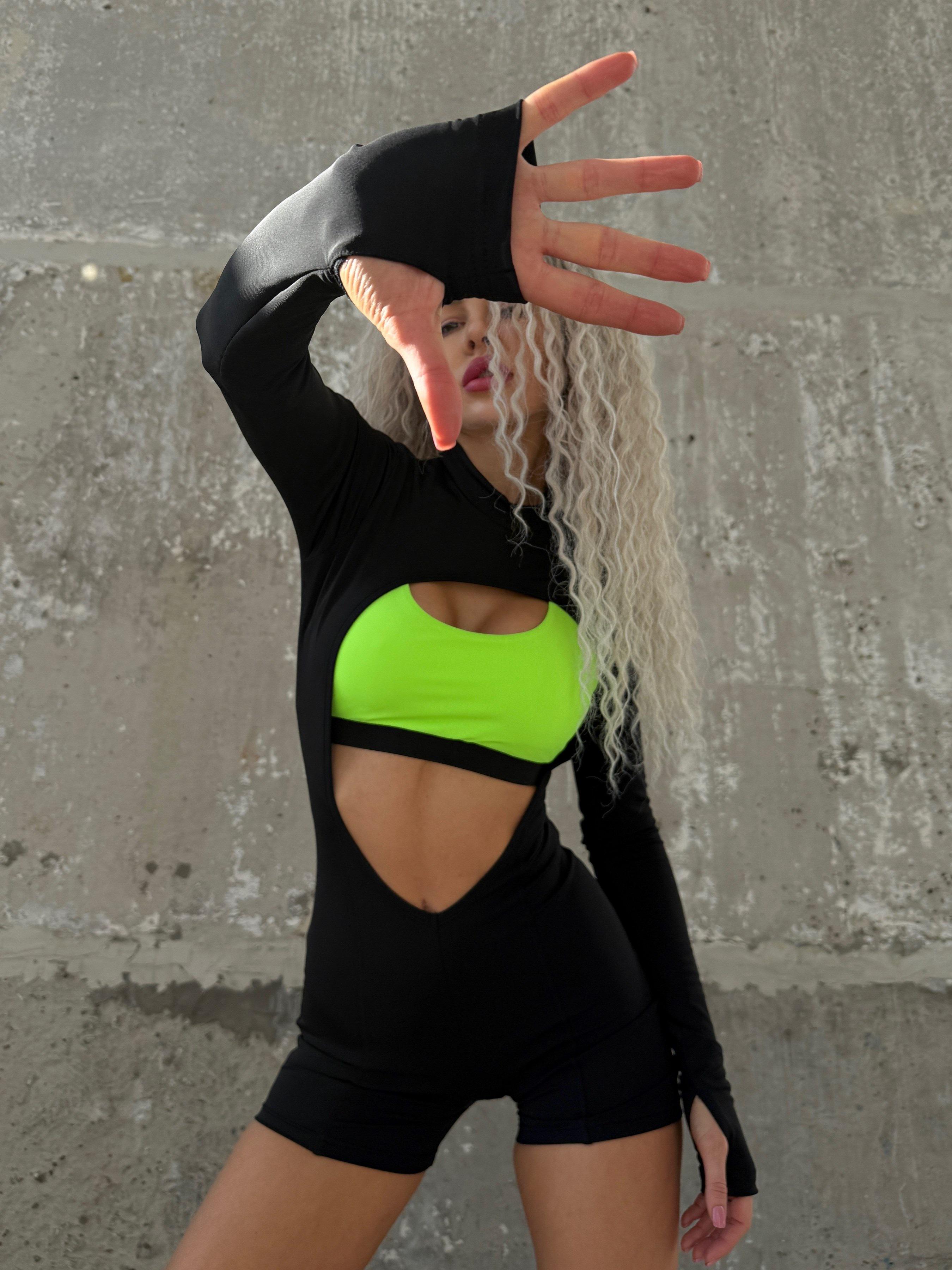 Комбинезон женский Nova Vega спортивный без топа M Черный (1185-00292) - фото 6