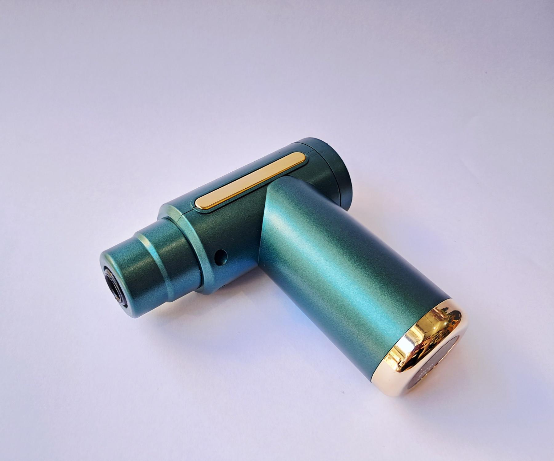 Масажер ручний Fascial Gun для тіла акумуляторний 4 насадки Зелений (YR-44) - фото 6 Масажер ручний Fascial Gun для тіла акумуляторний 4 насадки Зелений (YR-44) - фото 6