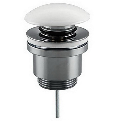 Донний клапан натискний для раковини Frap F62-8 без переливу Білий (126579) Донний клапан натискний для раковини Frap F62-8 без переливу Білий (126579)