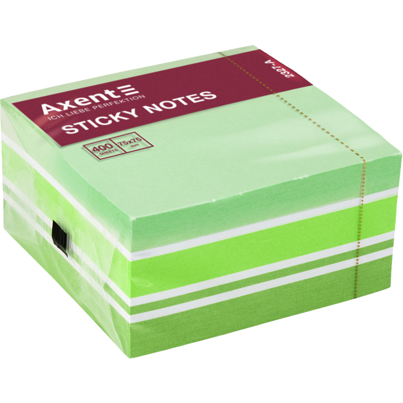 Бумага для заметок Axent 75x75 мм 400 листов пастельные цвета 2327-71-A (4063276037572)
