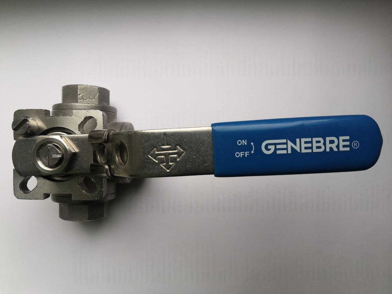 Кран кульовий муфтовий триходовий В-В GENEBRE 2040 04 DN15 PN63 L-образний н/ж АІЅІ 316 ДУ15 РУ63 - фото 3 Кран кульовий муфтовий триходовий В-В GENEBRE 2040 04 DN15 PN63 L-образний н/ж АІЅІ 316 ДУ15 РУ63 - фото 3