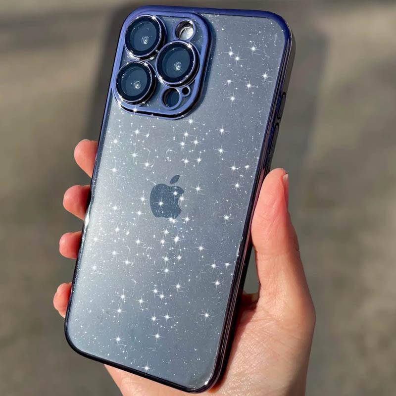 Противоударный чехол TPU+PC Glittershine для Apple iPhone 13 Pro (6.1") Dark Blue - фото 2