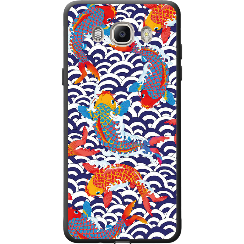 Чехол BoxFace Samsung J510 Galaxy J5 2016 Koi Fish Черный силикон (25137-up2477-41569)
