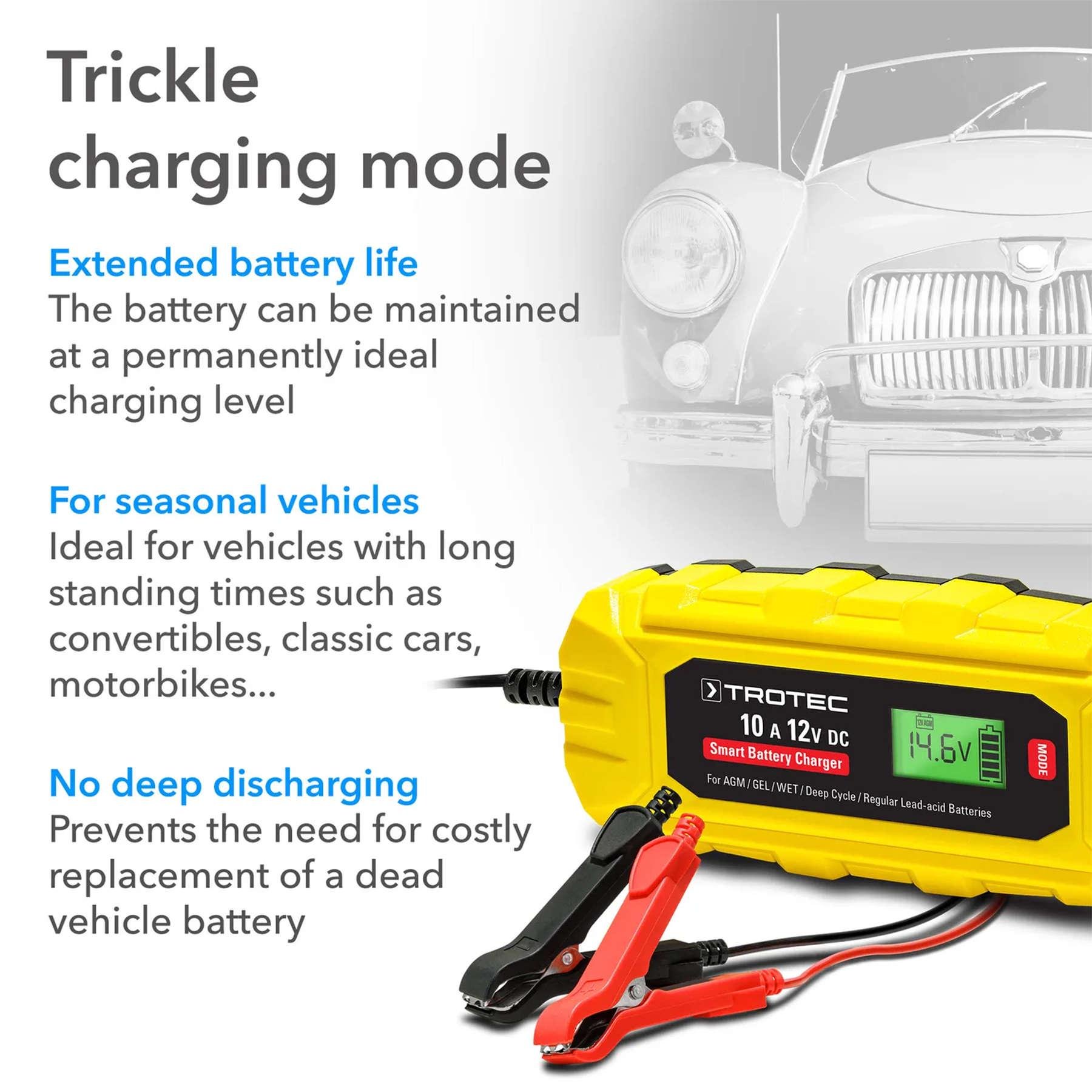 Зарядное устройство для автомобильного аккумулятора Trotec PBCS 10A/12V 4-200Ah (4675000015) - фото 13 Зарядное устройство для автомобильного аккумулятора Trotec PBCS 10A/12V 4-200Ah (4675000015) - фото 13