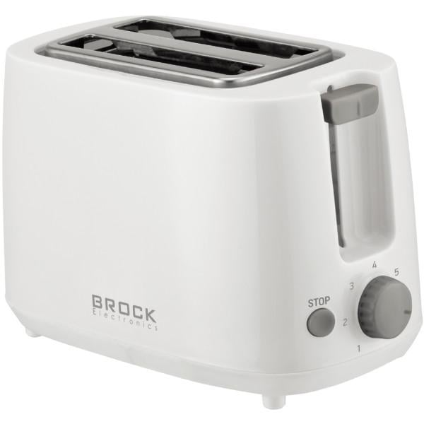 Тостер Brock BT 1006 WH 700 Вт 2 отделения механическое управление Белый (BT1006WH)
