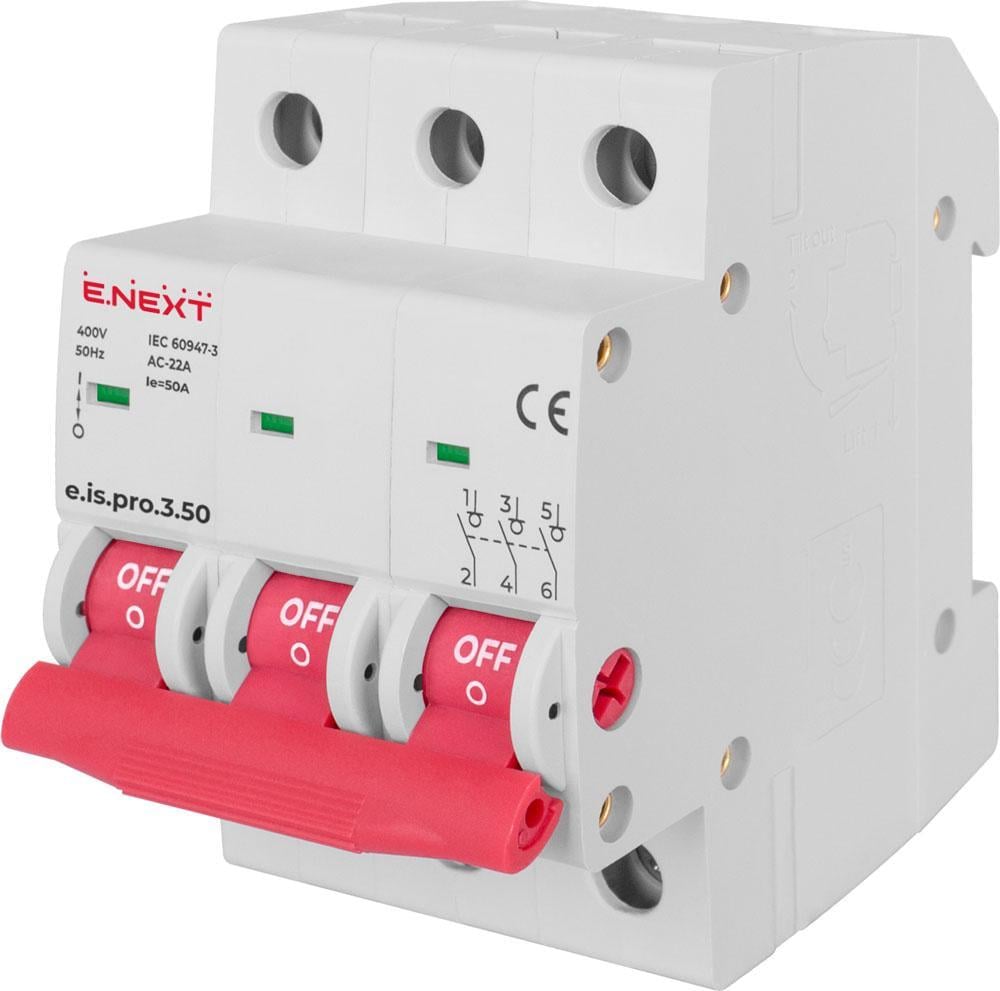 Выключатель нагрузки E.NEXT e.is.3.50 3р 50А (p008009)