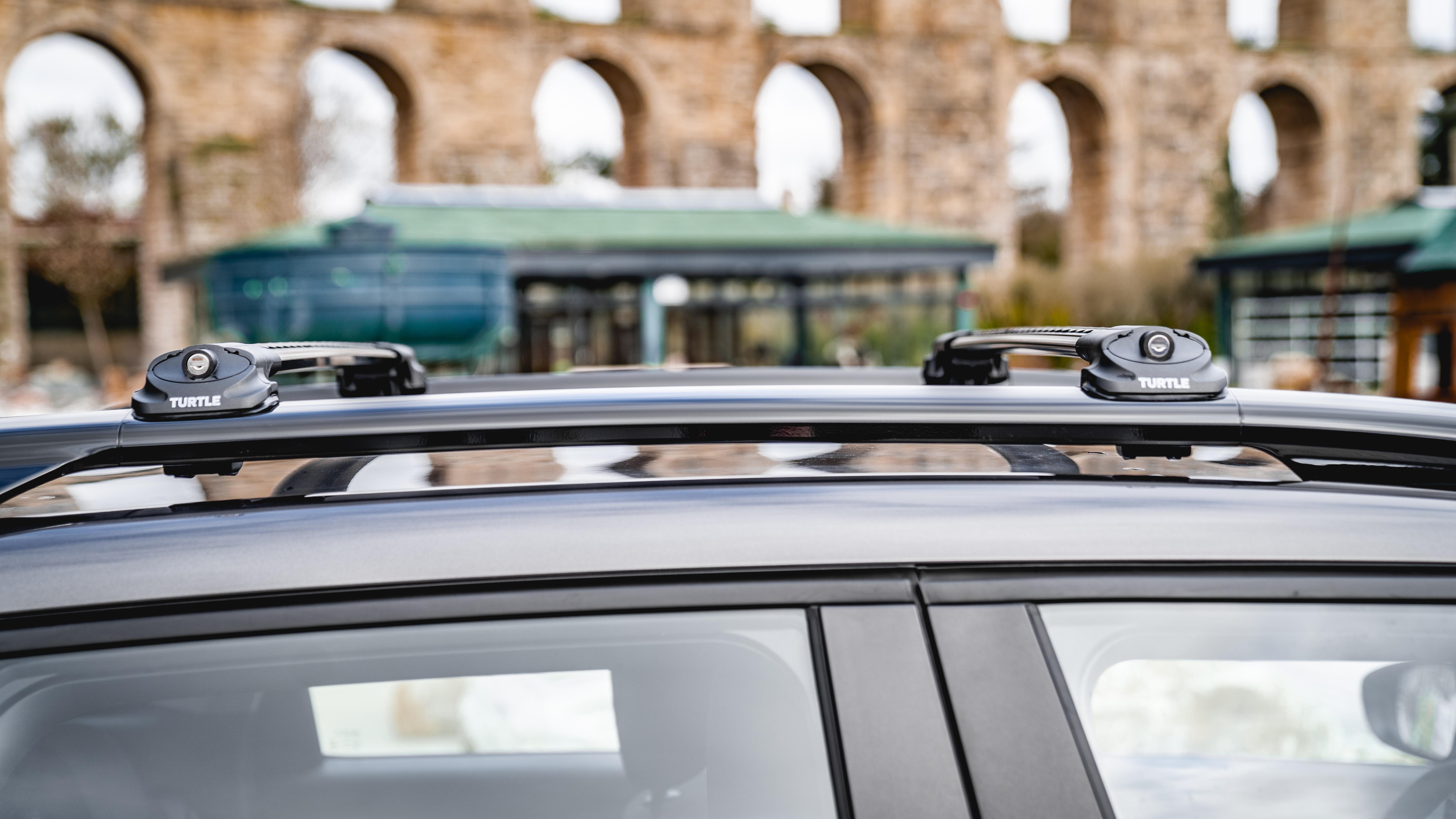 Багажник на рейлинги Turtle AIR 1 Renault DUSTER 2018- MC1002 Черный (88888885) - фото 2