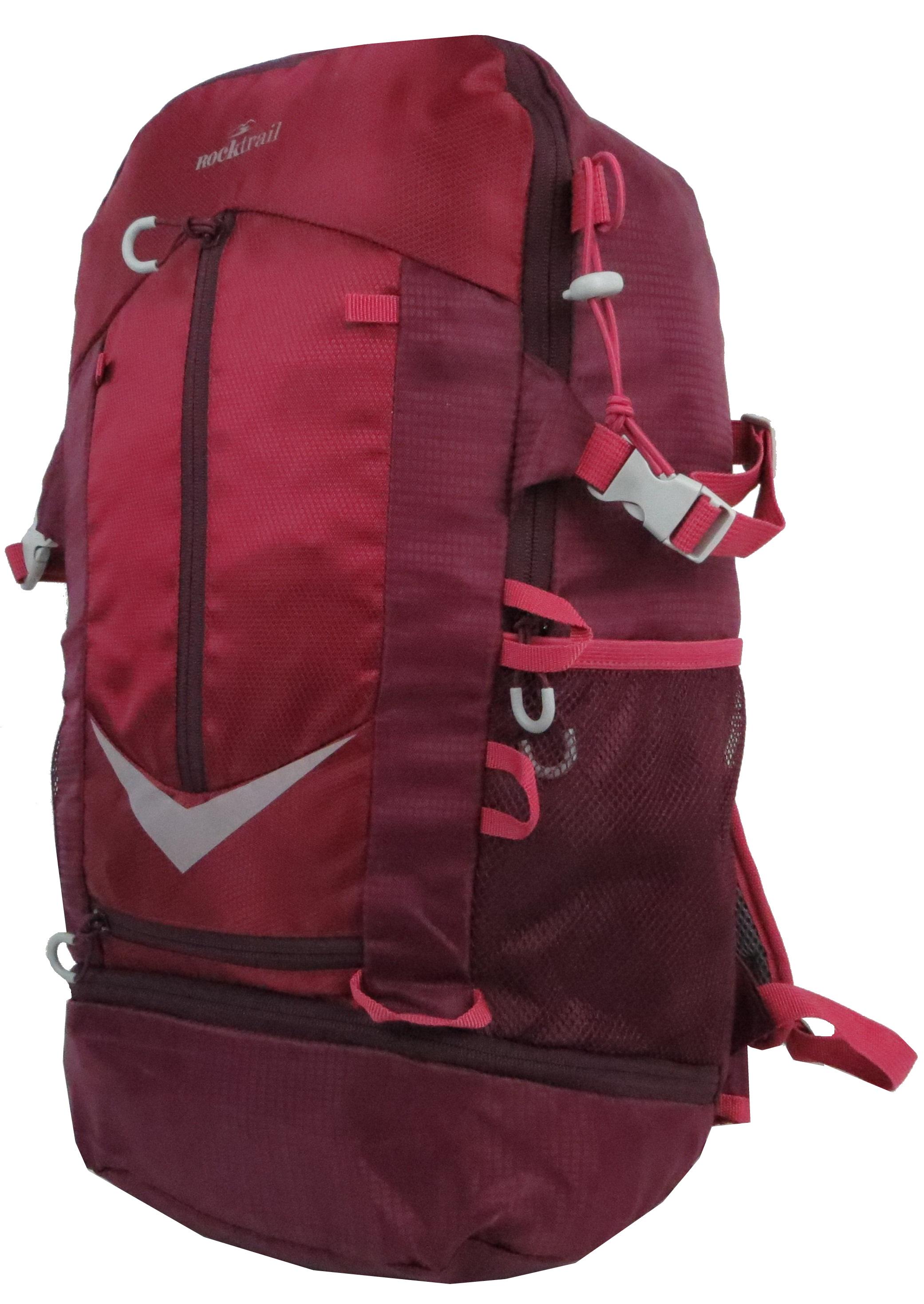 Рюкзак с дождевиком Rocktrail 30 л Бордовый (IAN389063 bordo)