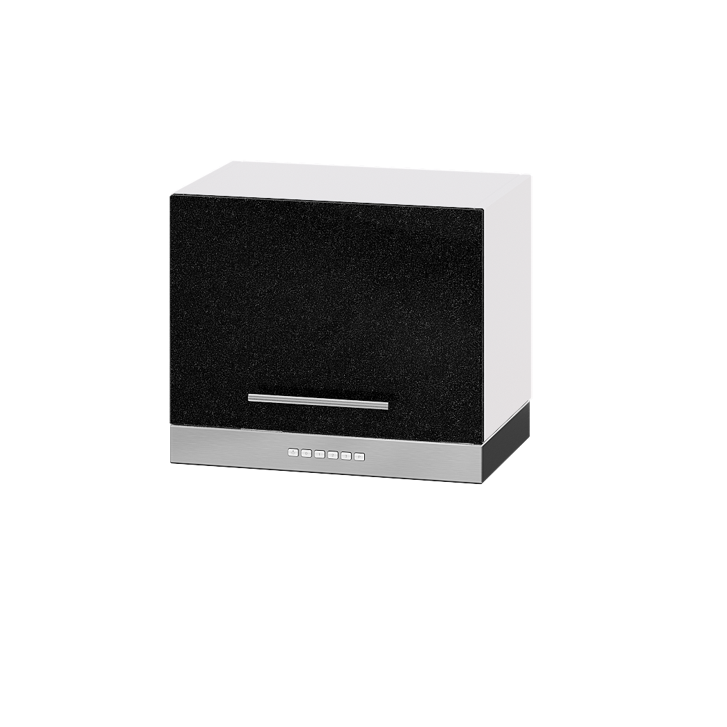 Шкаф верхний под вытяжку Эверест Модерн модуль Верх В15-500 50х30х36 см Черный металлик глянец/Белый (02757) - фото 1