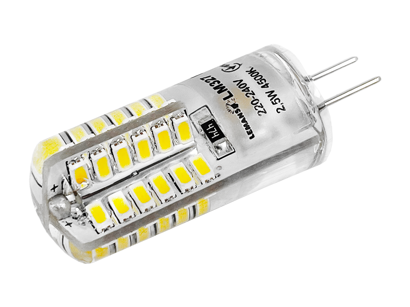 Светодиодная лампа Lemanso LM327 G4 2,5 Вт силикон SMD3014 48 LED 170Lm 4500K 230В (7218)