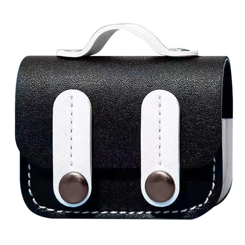 Футляр шкіряний Epik Briefcase для навушників AirPods 3 Black /White (00000075483_1)