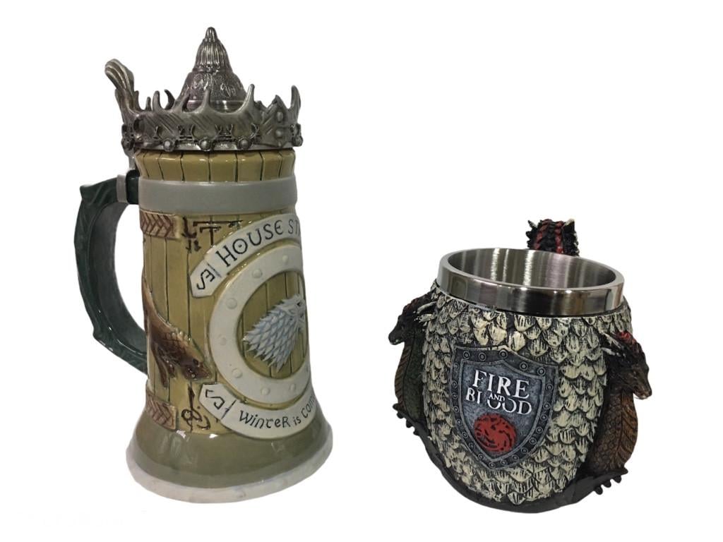 Подарочный набор кружка House Stark Игра Престолов и Fire And Blood Targaryen 650/400 мл Подарочный набор кружка House Stark Игра Престолов и Fire And Blood Targaryen 650/400 мл