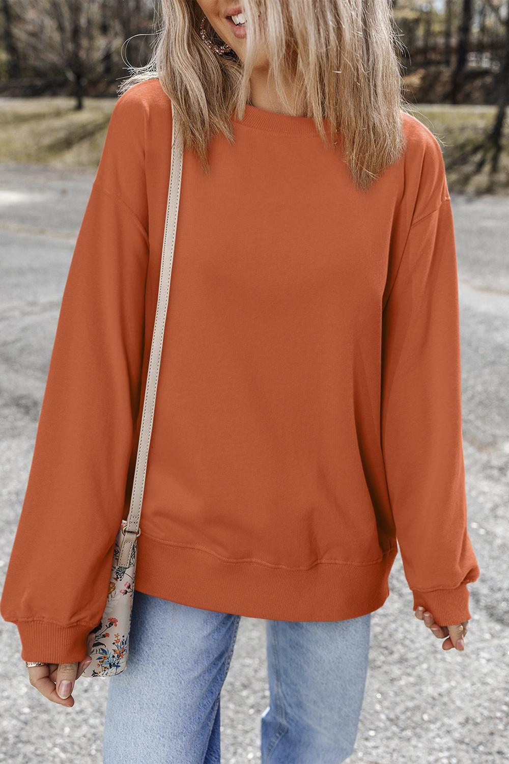 Світшот жіночий S Помаранчевий (195203) - фото 2 Світшот жіночий S Помаранчевий (195203) - фото 2