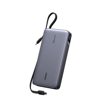 Повербанк UGREEN 25000 mAh 165W DualCable (PB552 55995B)