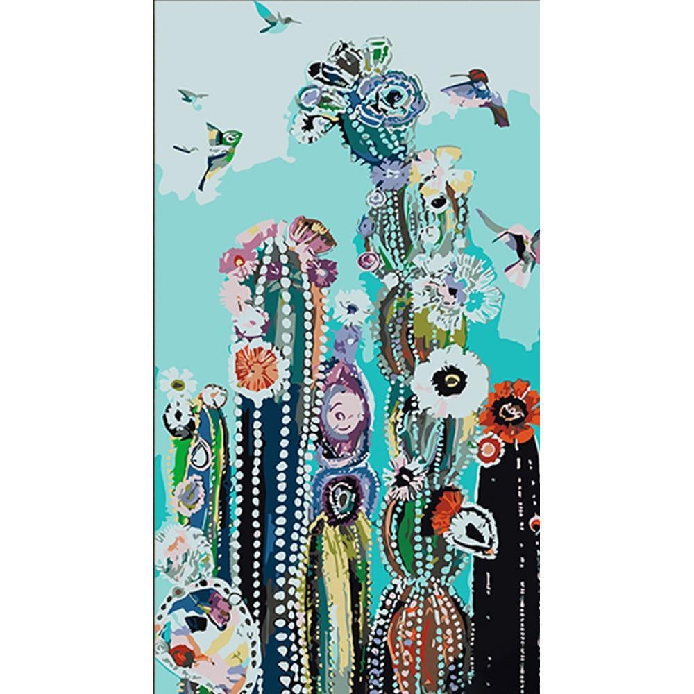 Картина по номерам Strateg Сказочные кактусы 50х25 см (WW218)
