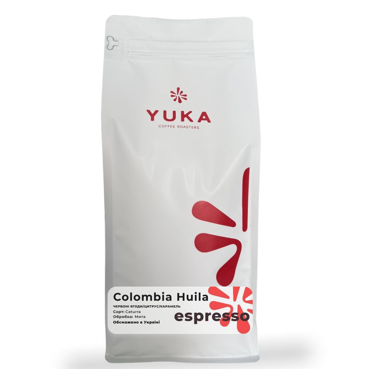 Кофе в зернах Yuka Coffee Roastery Huila Колумбия 1 кг (0000340)