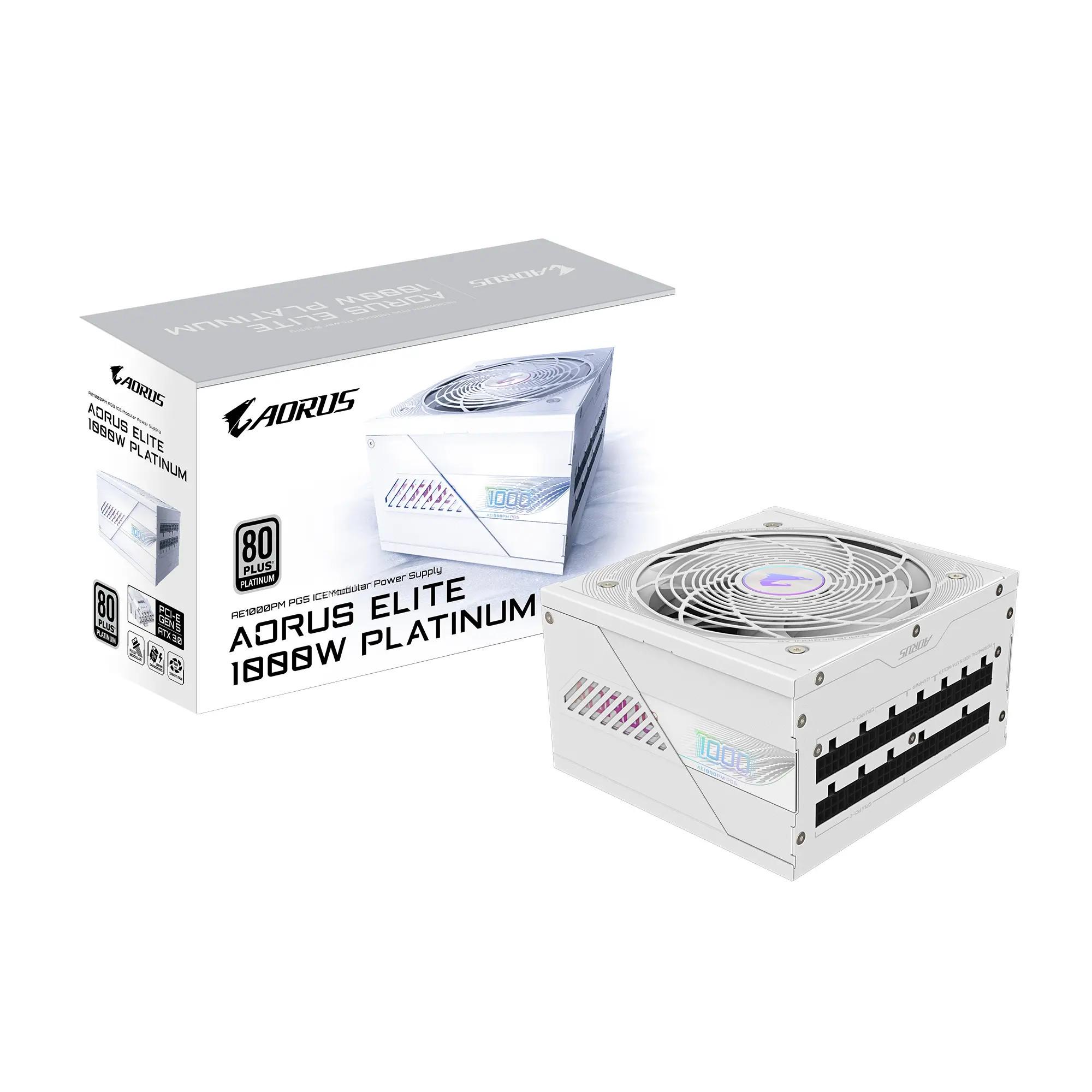 Блок живлення Gigabyte Aorus Elite P1000W PCIe 5.0 ICE (GP-AE1000PM PG5 ICE) - фото 7 Блок живлення Gigabyte Aorus Elite P1000W PCIe 5.0 ICE (GP-AE1000PM PG5 ICE) - фото 7