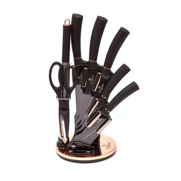 Набір ножів на акриловій підставці Berlinger Haus Black Silver Collection 8 пр. (30547352)