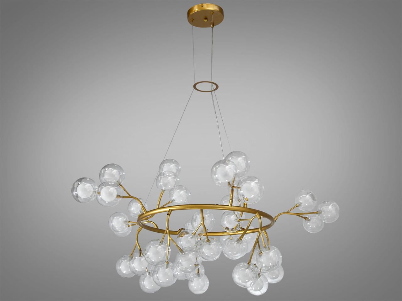 Люстра Y889-45BGD-LS Светлячок в стиле Loft 45 ламп Золотой сатин (2092850630)