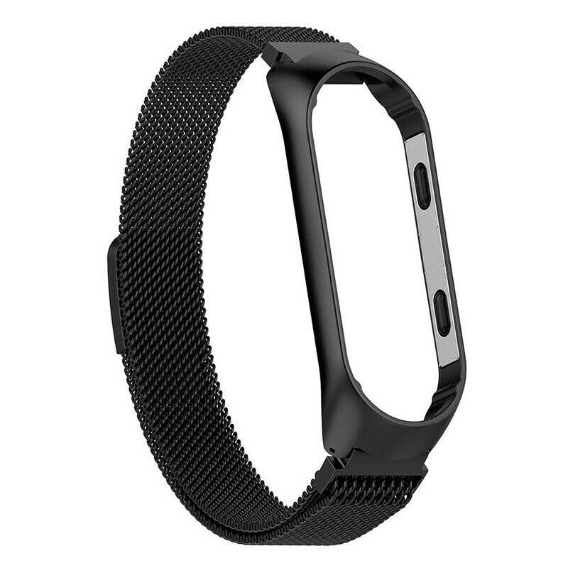 Ремешок Milanese Loop Design для Xiaomi Mi Band 3/4 Черный