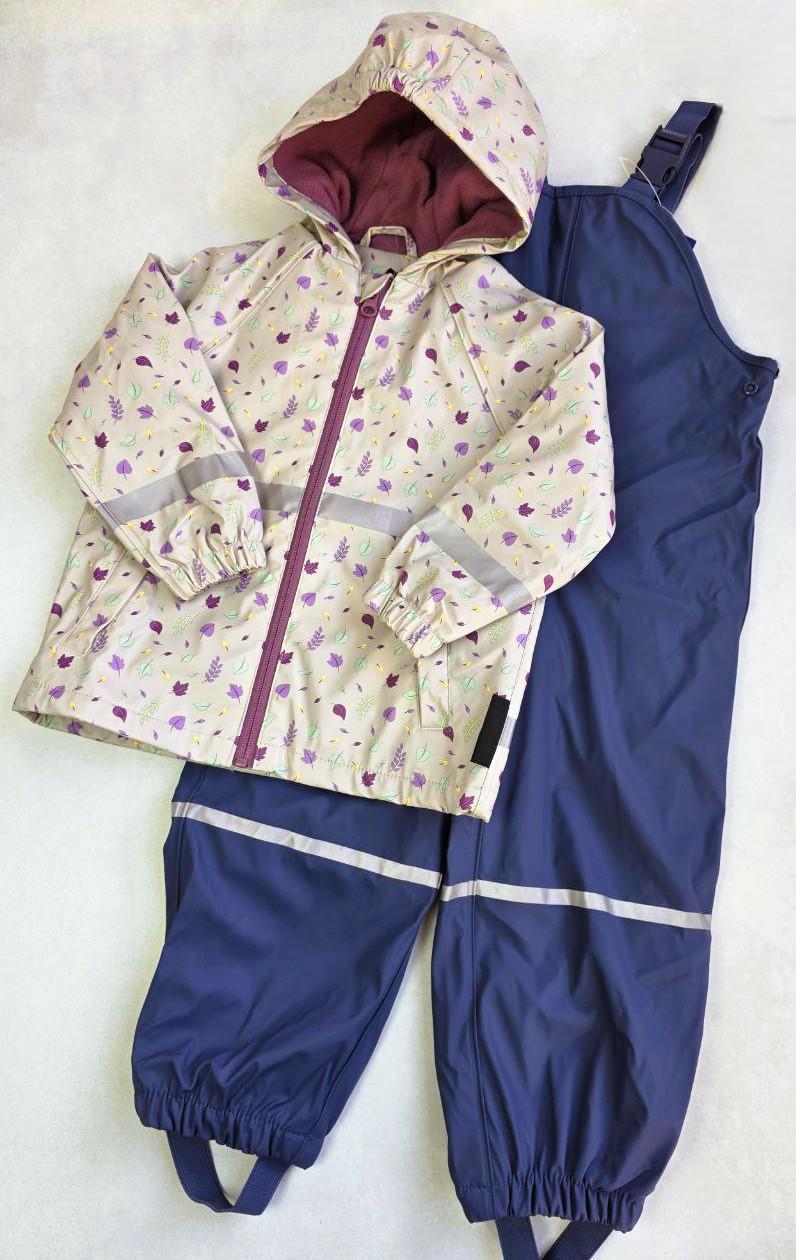 Дощовик-костюм дитячий Lupilu брудопруф на флісі 122-128 см (008161/006349)