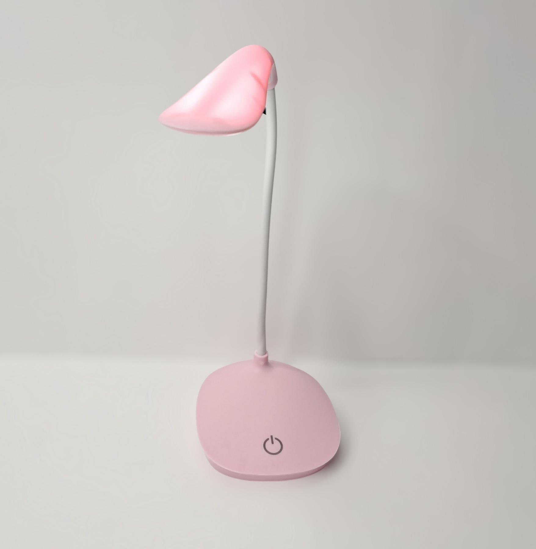 Лампа настольная аккумуляторная 4.6Вт Розовый (00032)