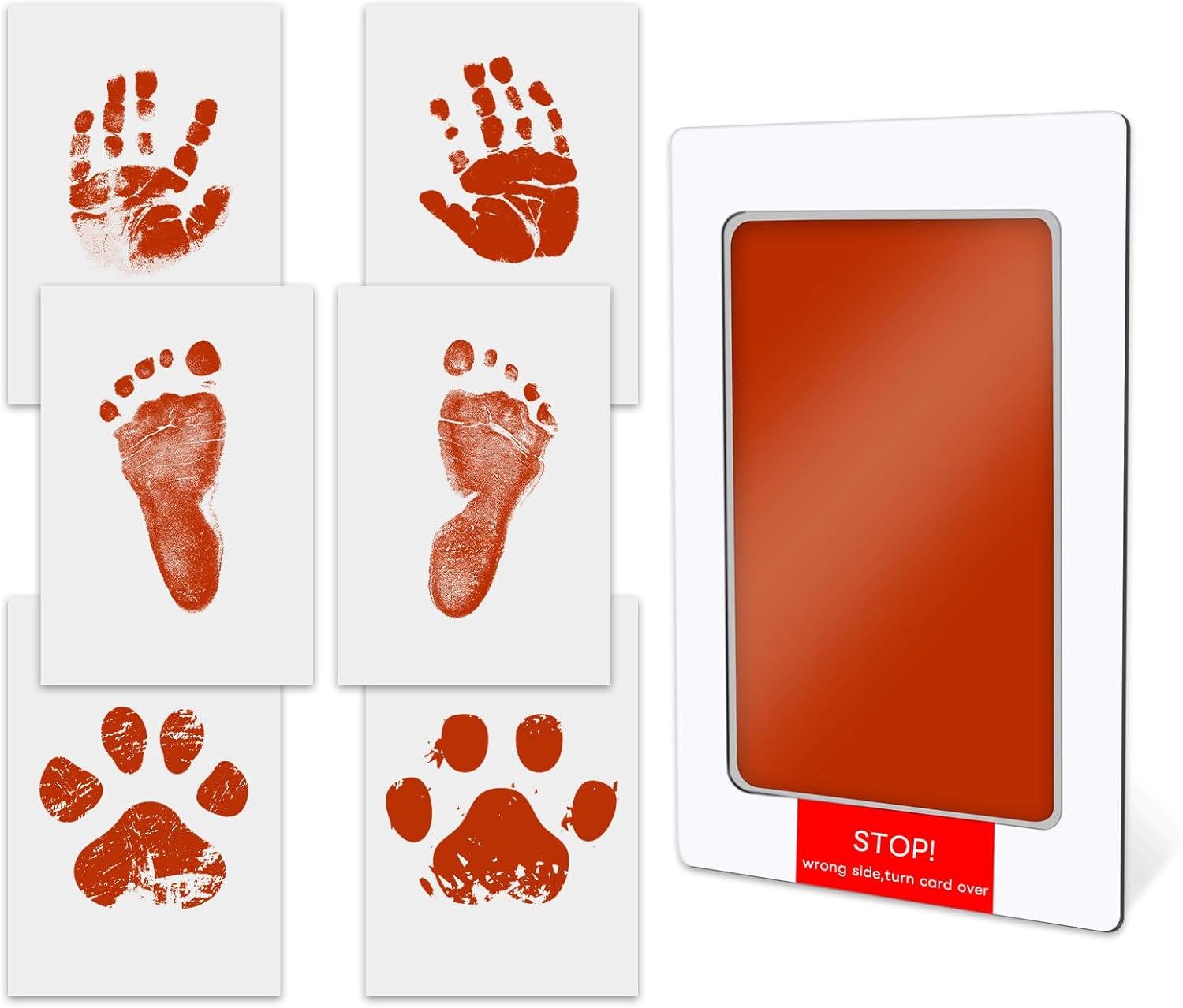 Набор для создания отпечатков детских ручек и ножек Оранжевый (20295) - фото 1 Набор для создания отпечатков детских ручек и ножек Оранжевый (20295) - фото 1