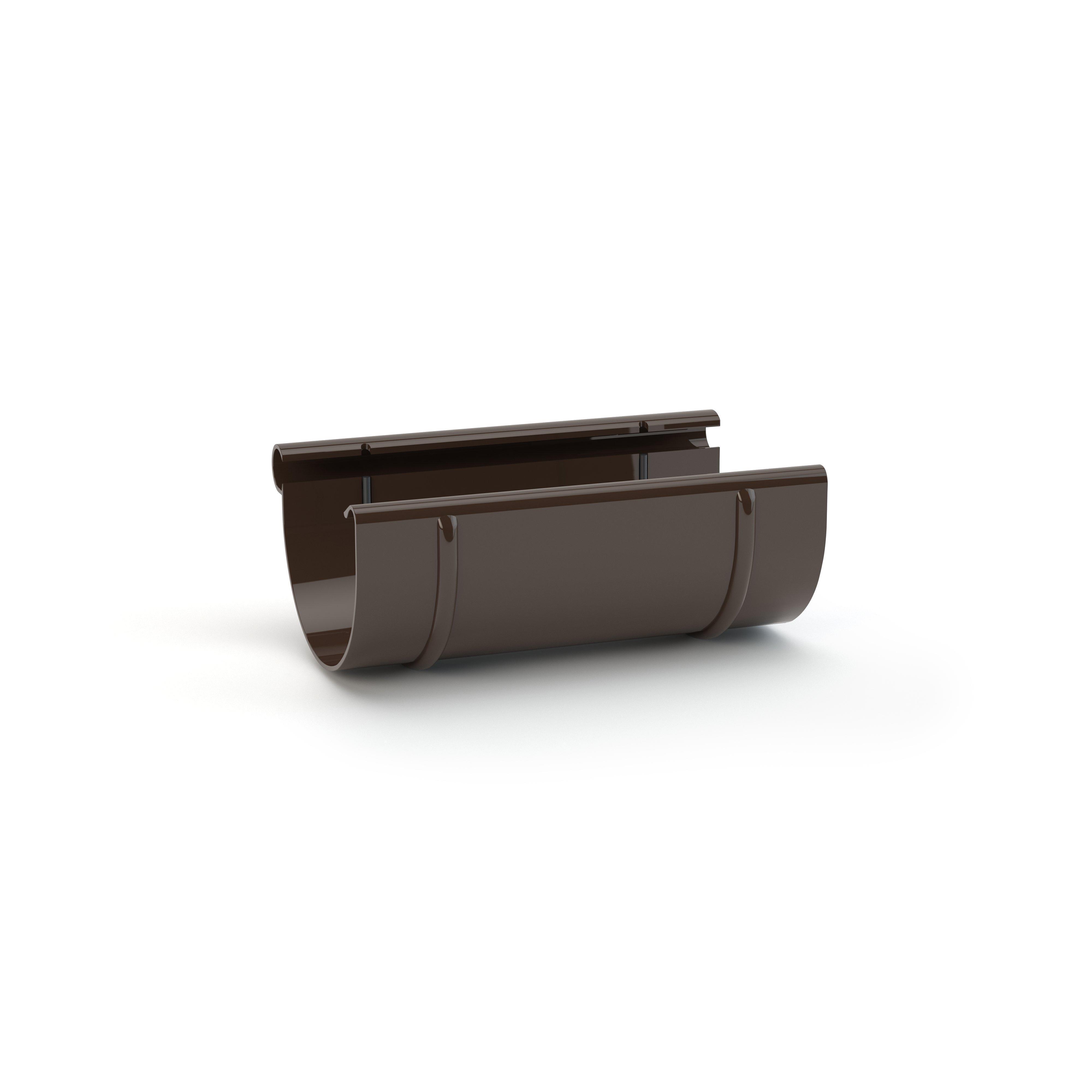 З'єднувач ринви Gamrat 100 мм Темно-коричневий (315-721-000) - фото 2 З'єднувач ринви Gamrat 100 мм Темно-коричневий (315-721-000) - фото 2