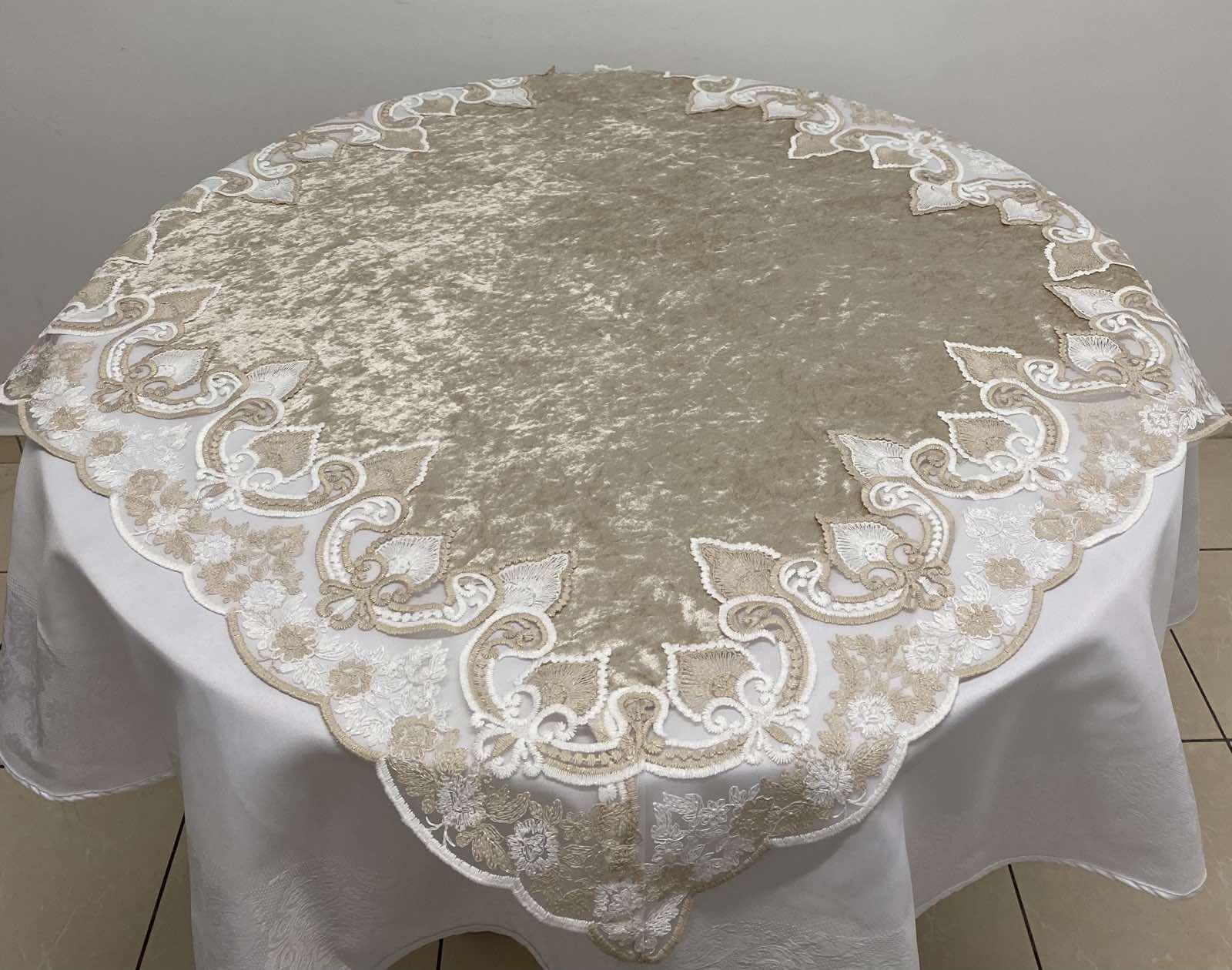 Квадрат велюр Maison Royale 100x100 Maral 1 Cappucino (CN12003)