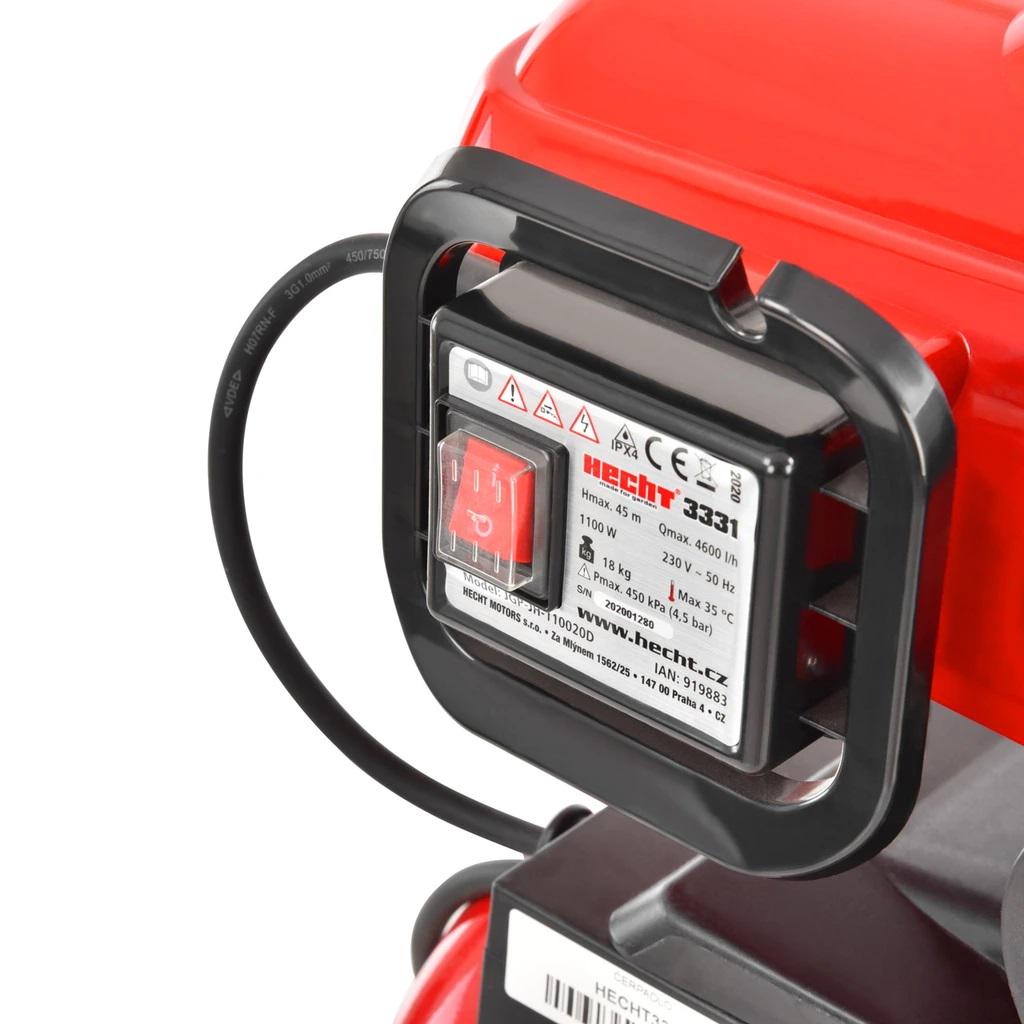 Насосная станция HECHT 3331 4600 л/ч высота 8 м 1100 Вт - фото 5