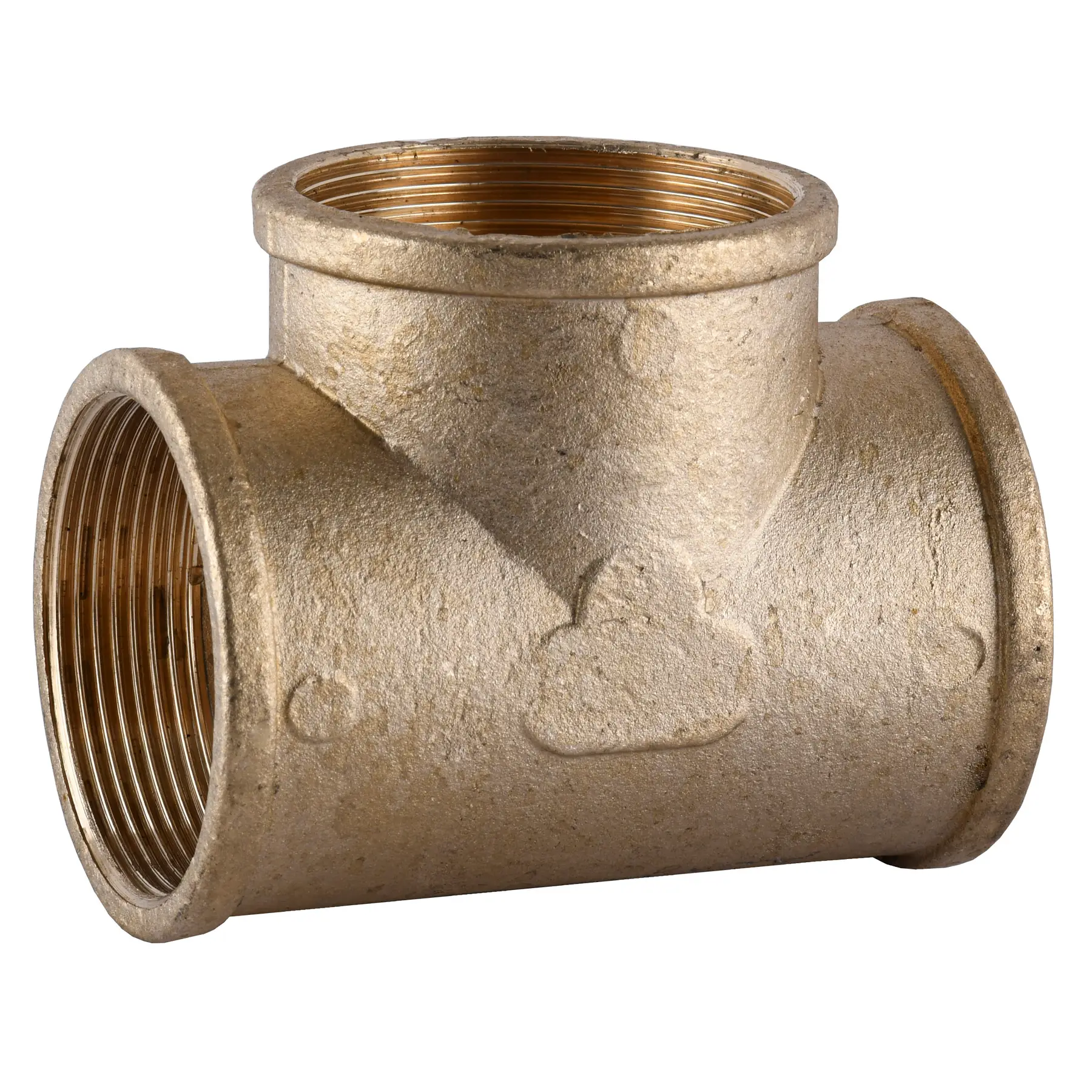 Тройник латунный 2"х2"х2" ВОВ литейный (240-1Б)