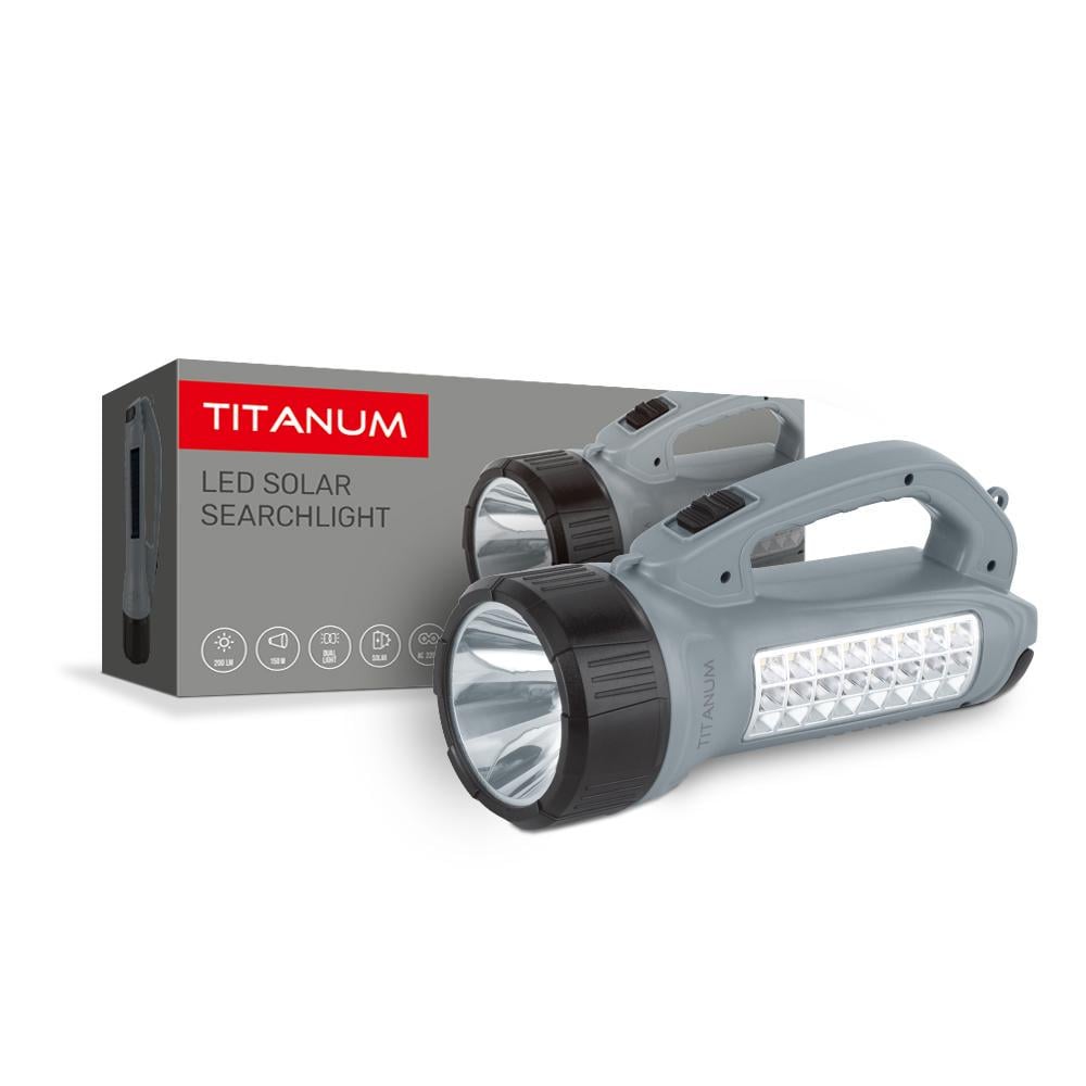 Фонарик с солнечной батареей TITANUM TLF-T09SO (00000022336)
