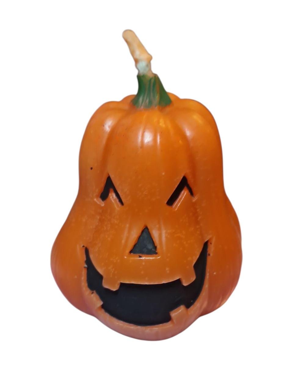 Свічка Хелловін Гарбуз 7 см Жовтогарячий