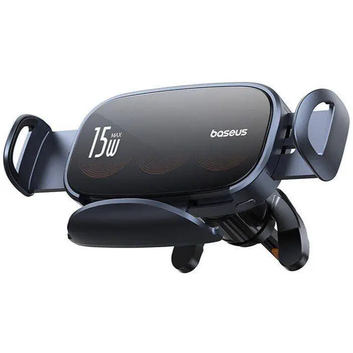 Держатель/холдер автомобильный BASEUS LightChaser Series Triple-Coil Wireless Charging Electric Car Mount C40355901111-00 Black