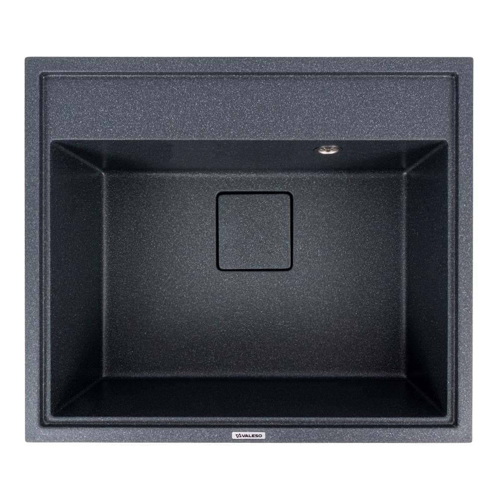 Мийка кухонна гранітна Valeso 6050 SHERLIT Антрацит