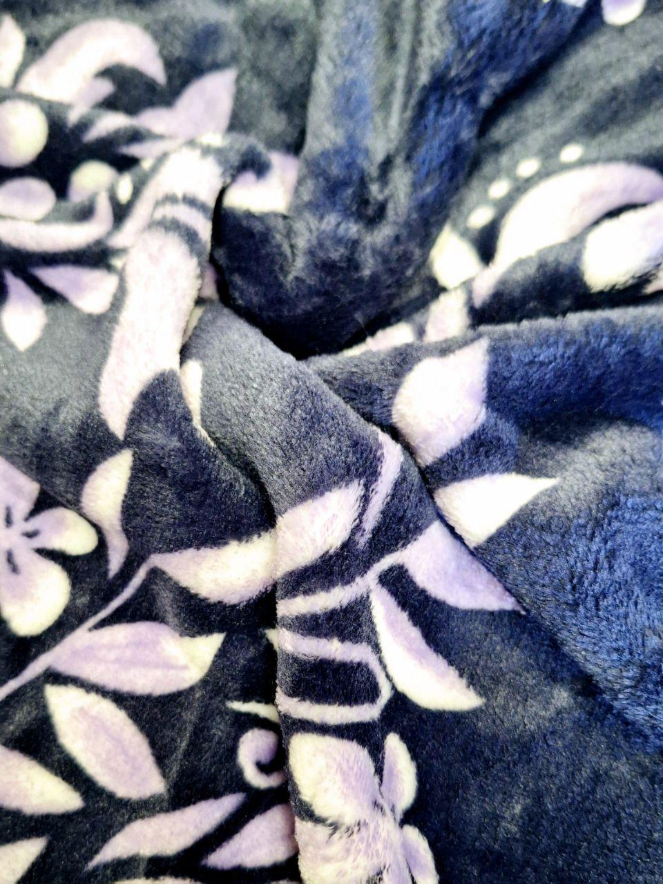 Плед-покрывало флисовый Colorful Home Цветочный вензель 200х220 см (944) - фото 3