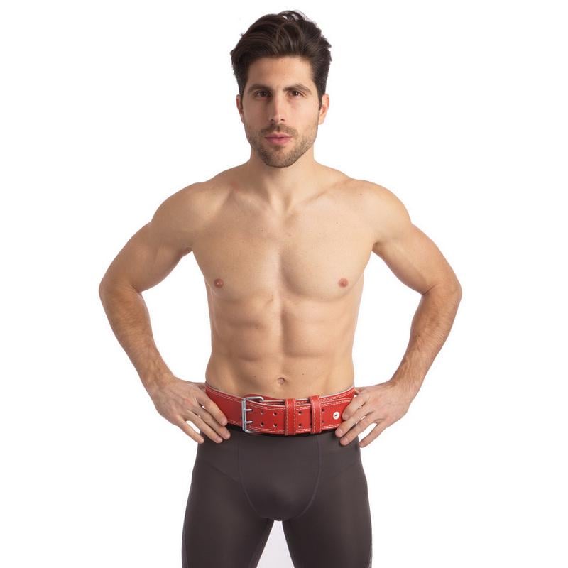 Пояс атлетический кожаный Zelart FAIRTEX 167076 ширина 15 см L Красный (DR003912) - фото 3