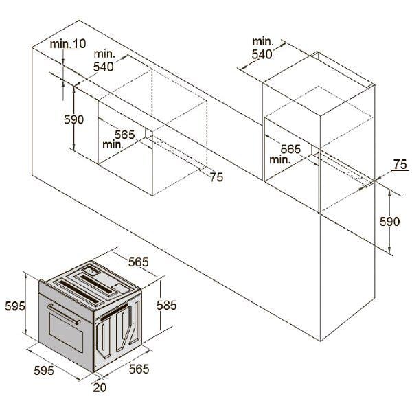 Духовой шкаф Fabiano FBOM 730 Black - фото 3 Духовой шкаф Fabiano FBOM 730 Black - фото 3
