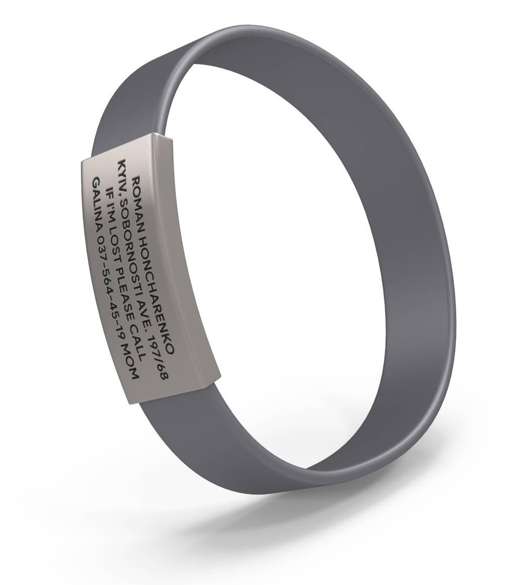 Браслет ID Basic M Grey - фото 2