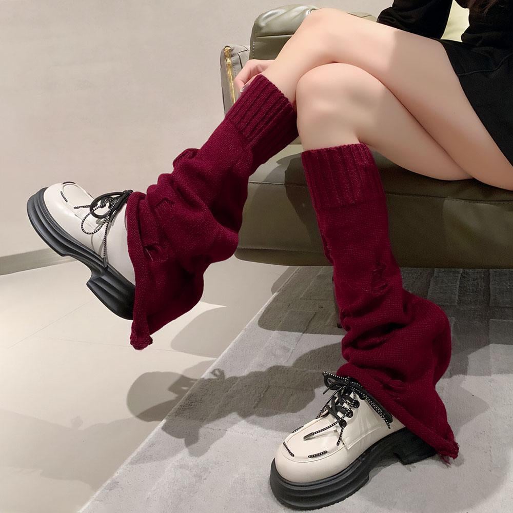 Гетри клеш рвані One size Бордовий (2080) - фото 2