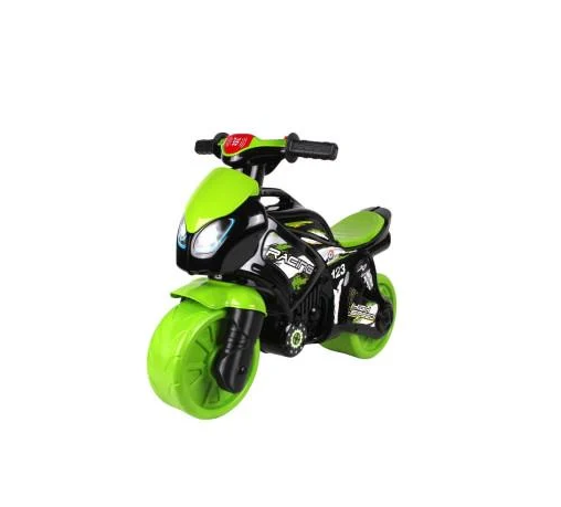 Мотоцикл музичний ТехноК 6474 на видувних колесах Чорно-зелений