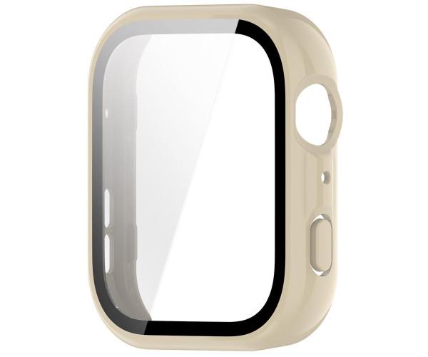 Чехол с защитным стеклом Protective Cover with Glass для Huawei Watch Fit 5 Кремовый